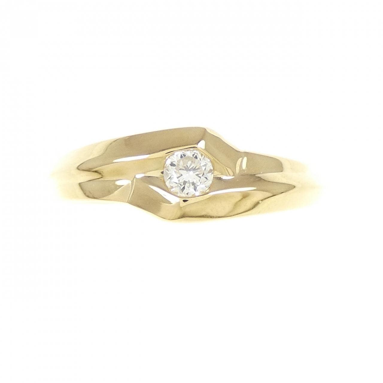 K18YG ダイヤモンド リング 0.1CT
