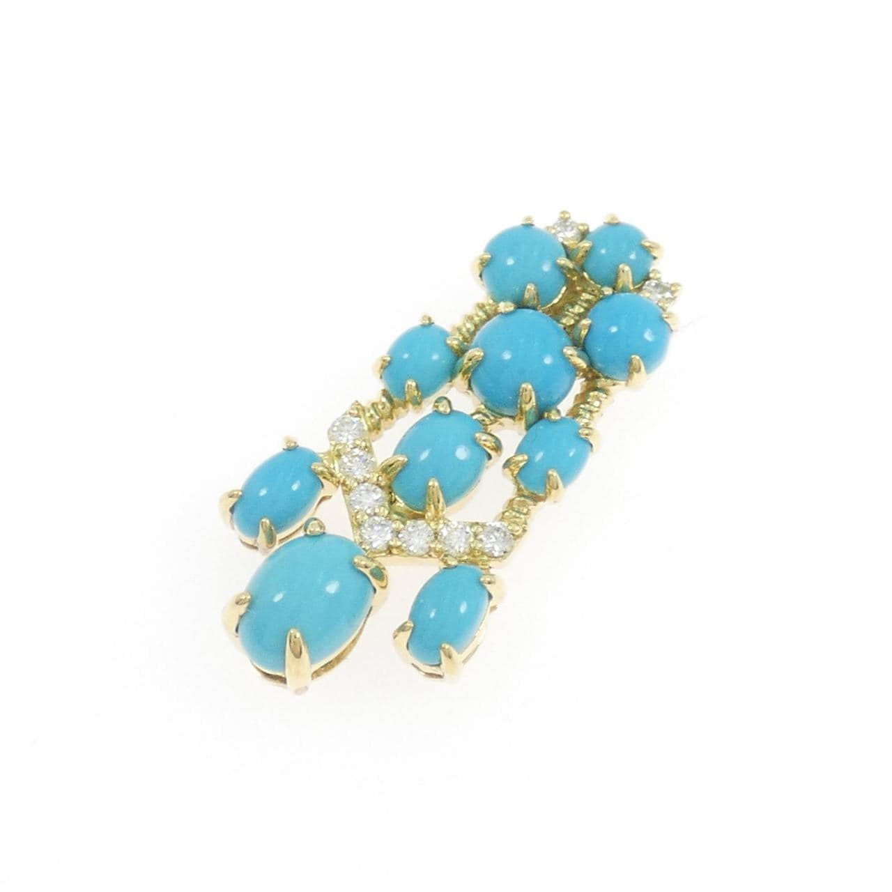 ジーエスティービー ターコイズ ペンダント 2.50CT