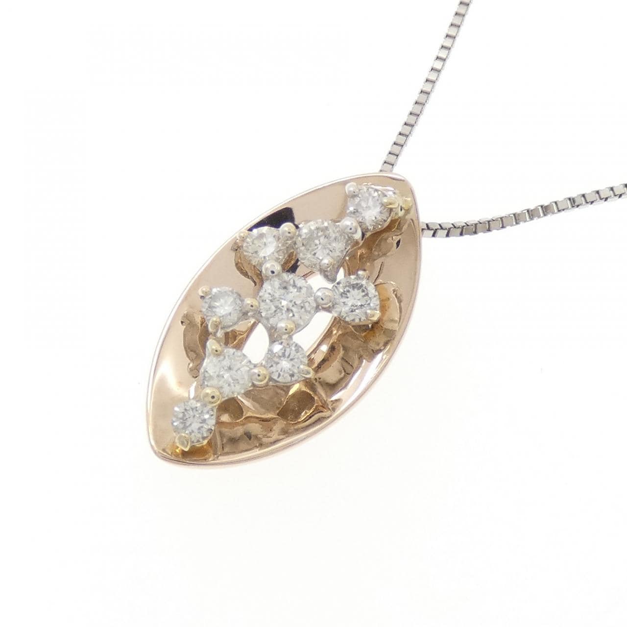 K18PG/K18WG ダイヤモンド ネックレス 0.50CT