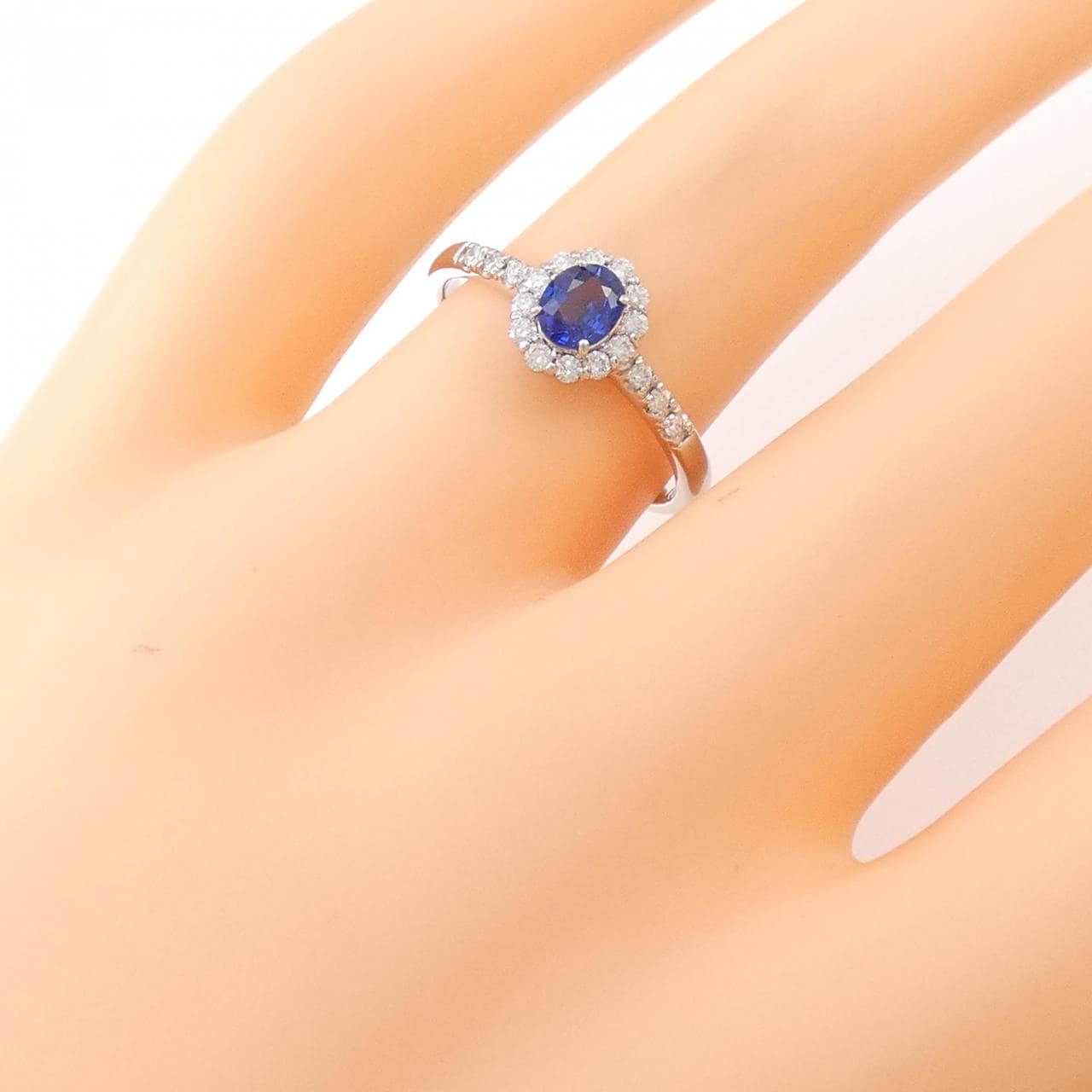 PT サファイヤ リング 0.37CT