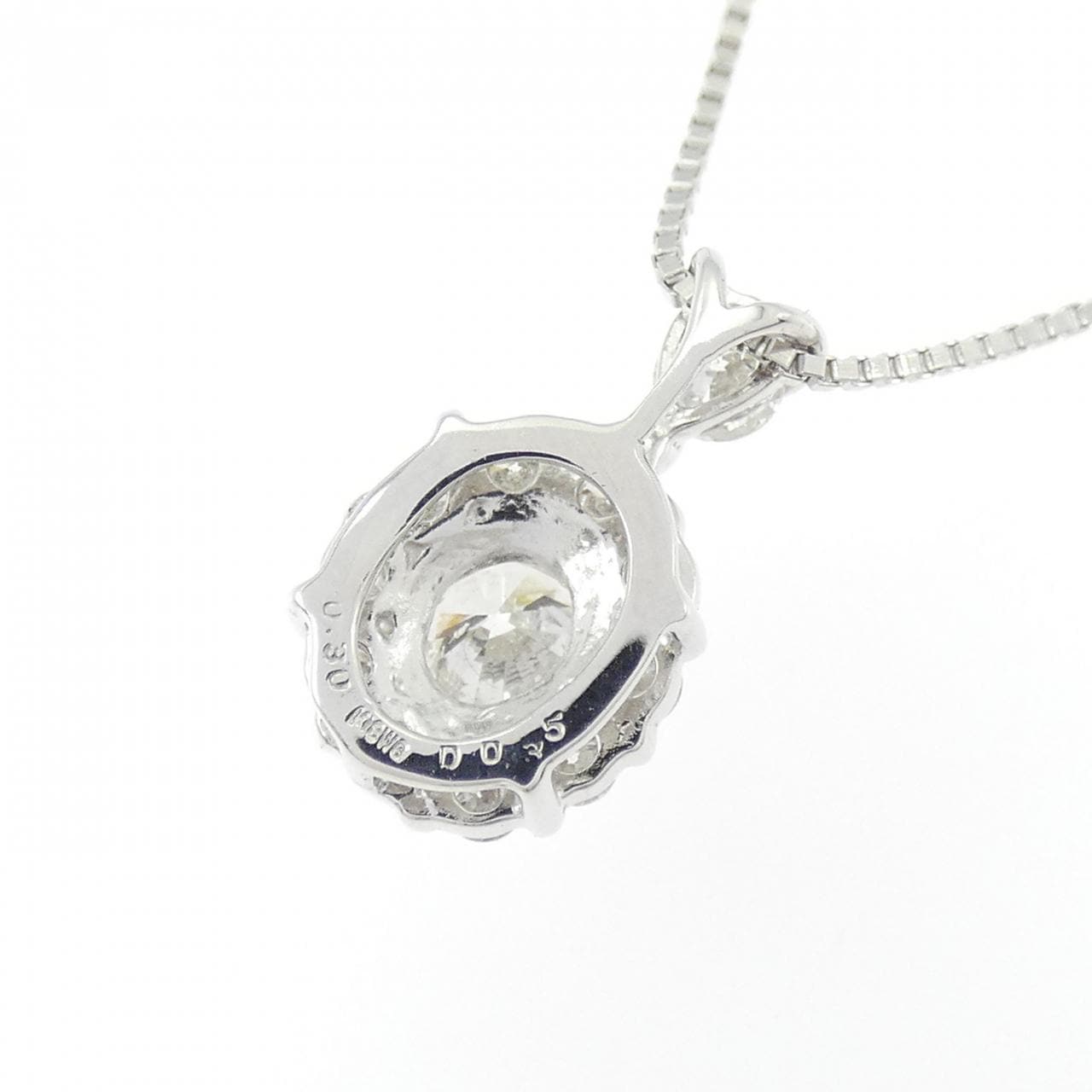 K18WG ダイヤモンド ネックレス 0.30CT