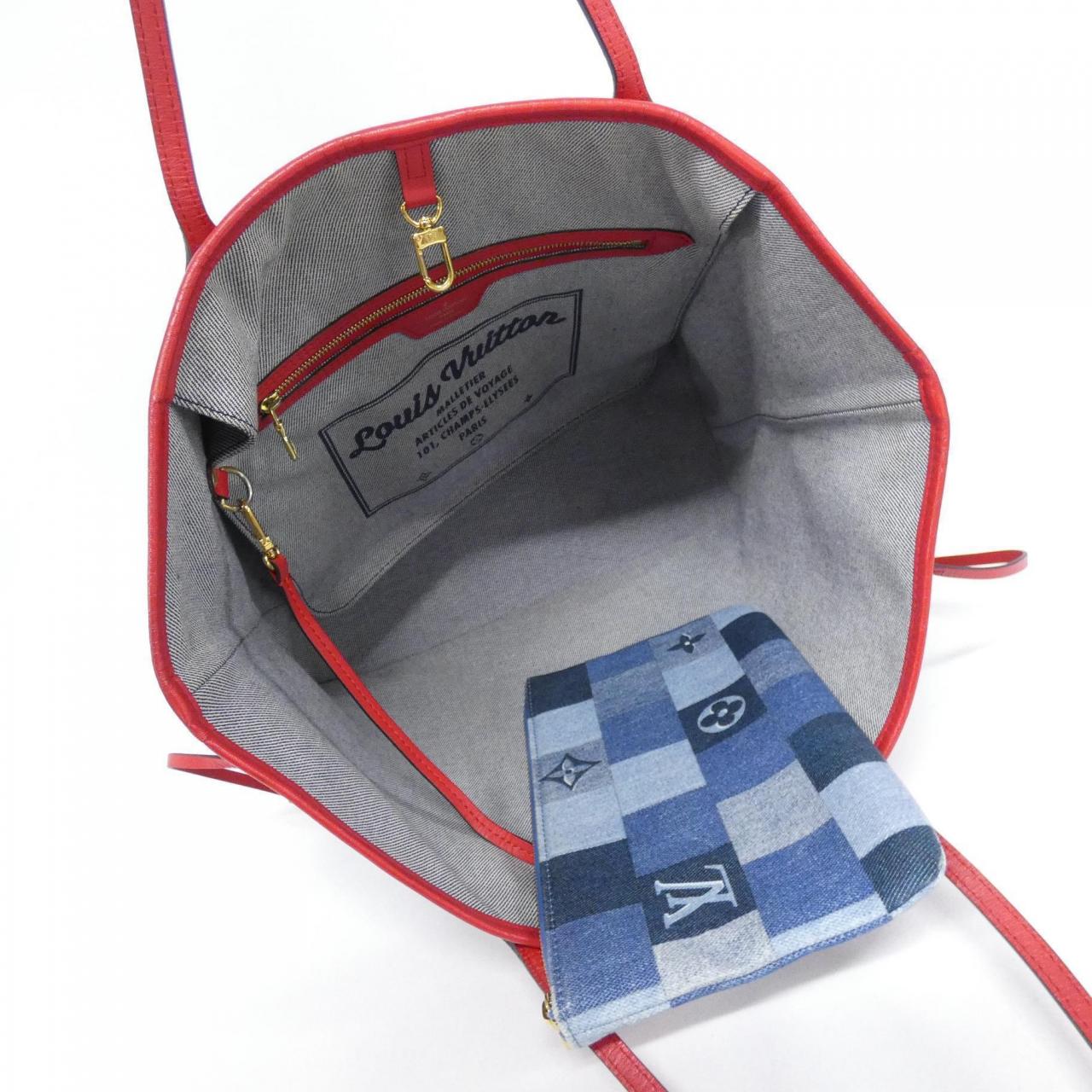 ルイヴィトン デニム モノグラム ネヴァーフル MM M44981 バッグ