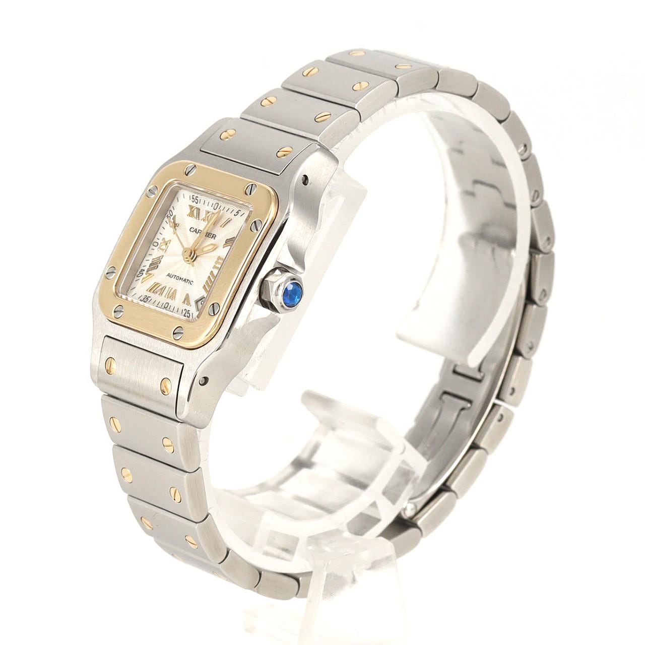 カルティエ サントスガルベSM コンビ W20045C4 SSxYG 自動巻