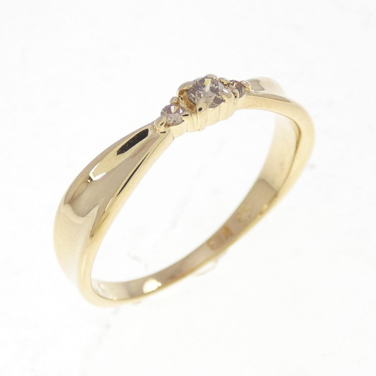 K18YG ダイヤモンド リング