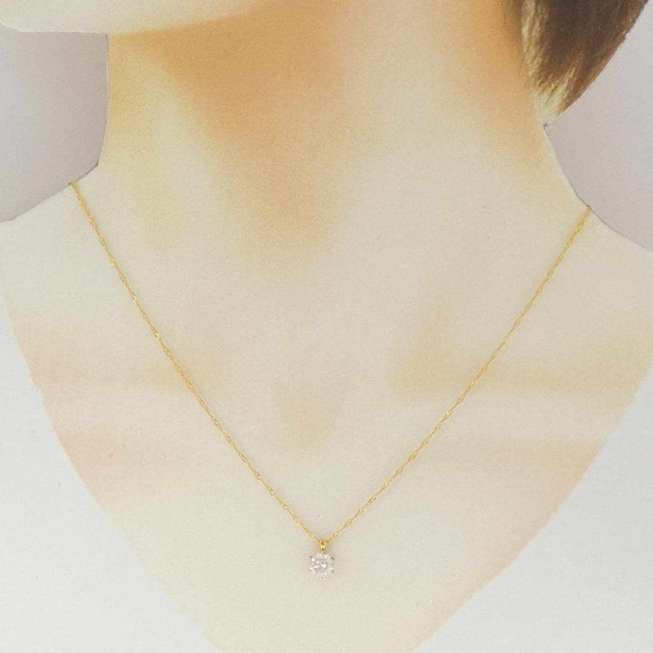 K24YG ダイヤモンド ネックレス 0.836CT
