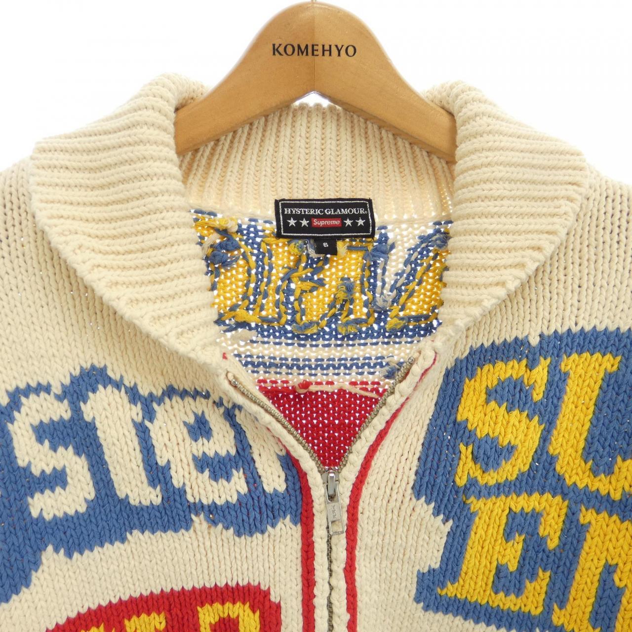 シュプリーム SUPREME HYSTERIC GLAMOUR カーディガン