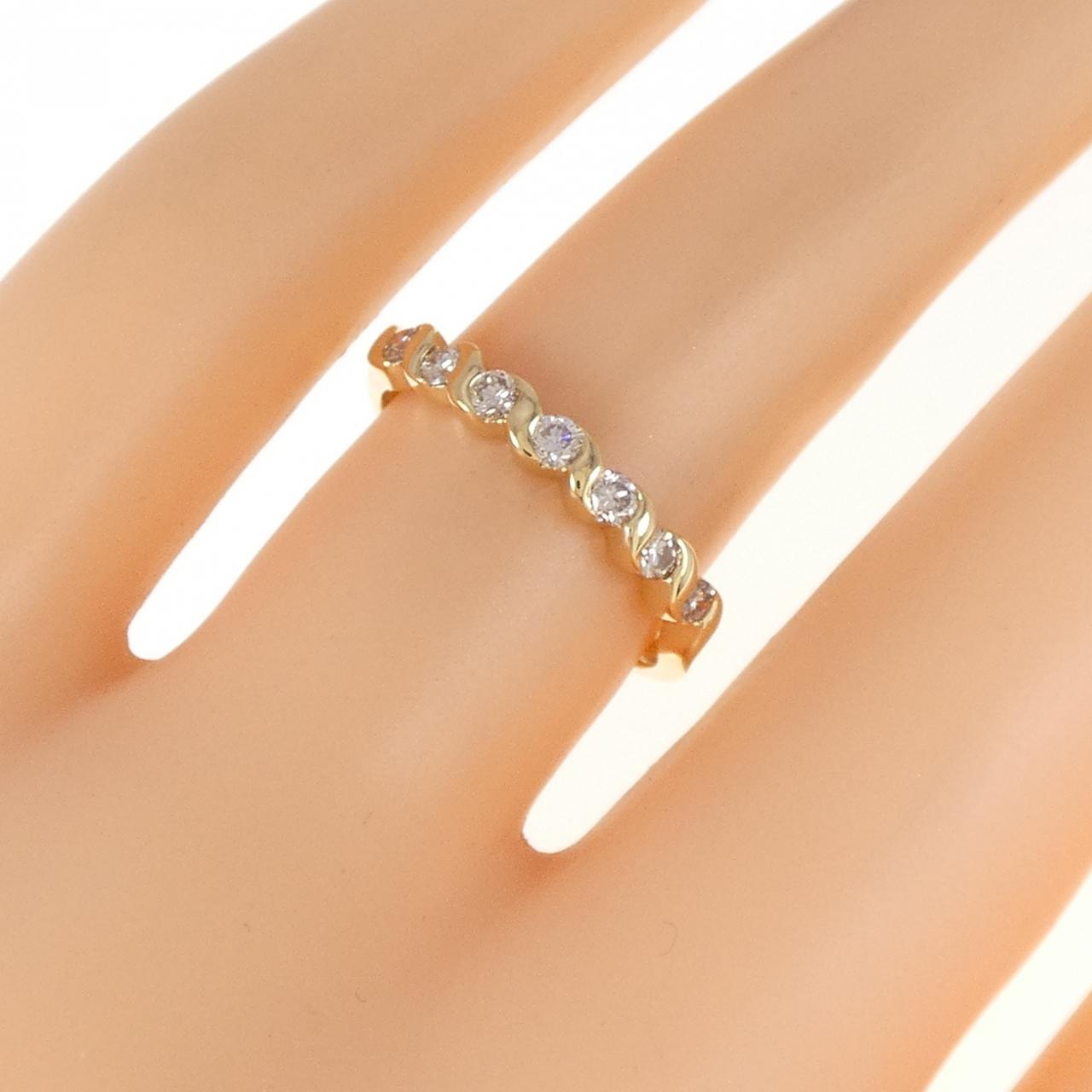 K18YG ダイヤモンド リング 0.24CT