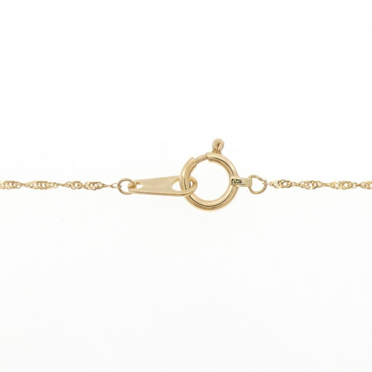 K18YG クローバー ダイヤモンド ネックレス 0.50CT