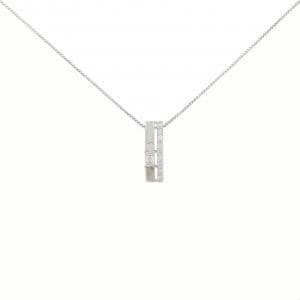 【新品】PT900/PT850 ダイヤモンド ネックレス 0.12CT
