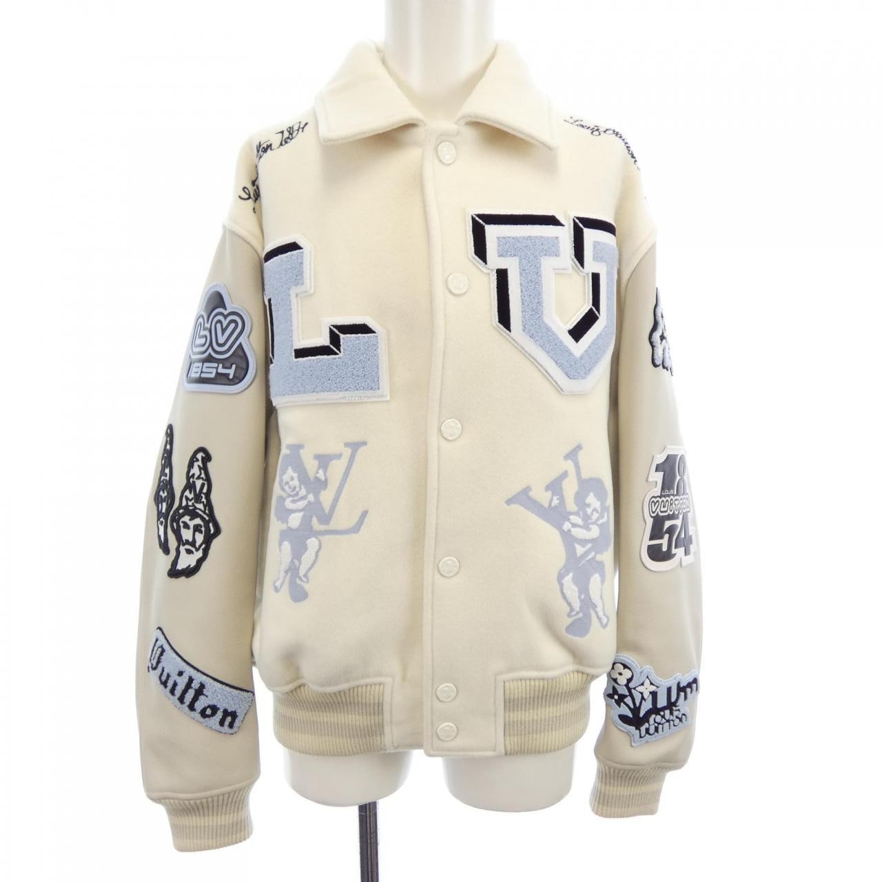 ルイヴィトン LOUIS VUITTON マルチパッチミックスドレザーバーシティブルゾン HNL91EMJY スタジャン