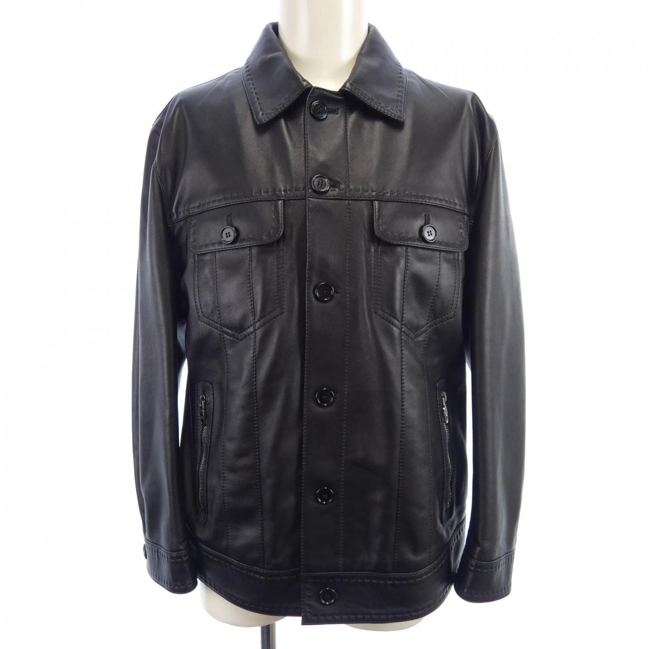 ドルチェアンドガッバーナ DOLCE&GABBANA G9UC3L/HULJ8 レザージャケット