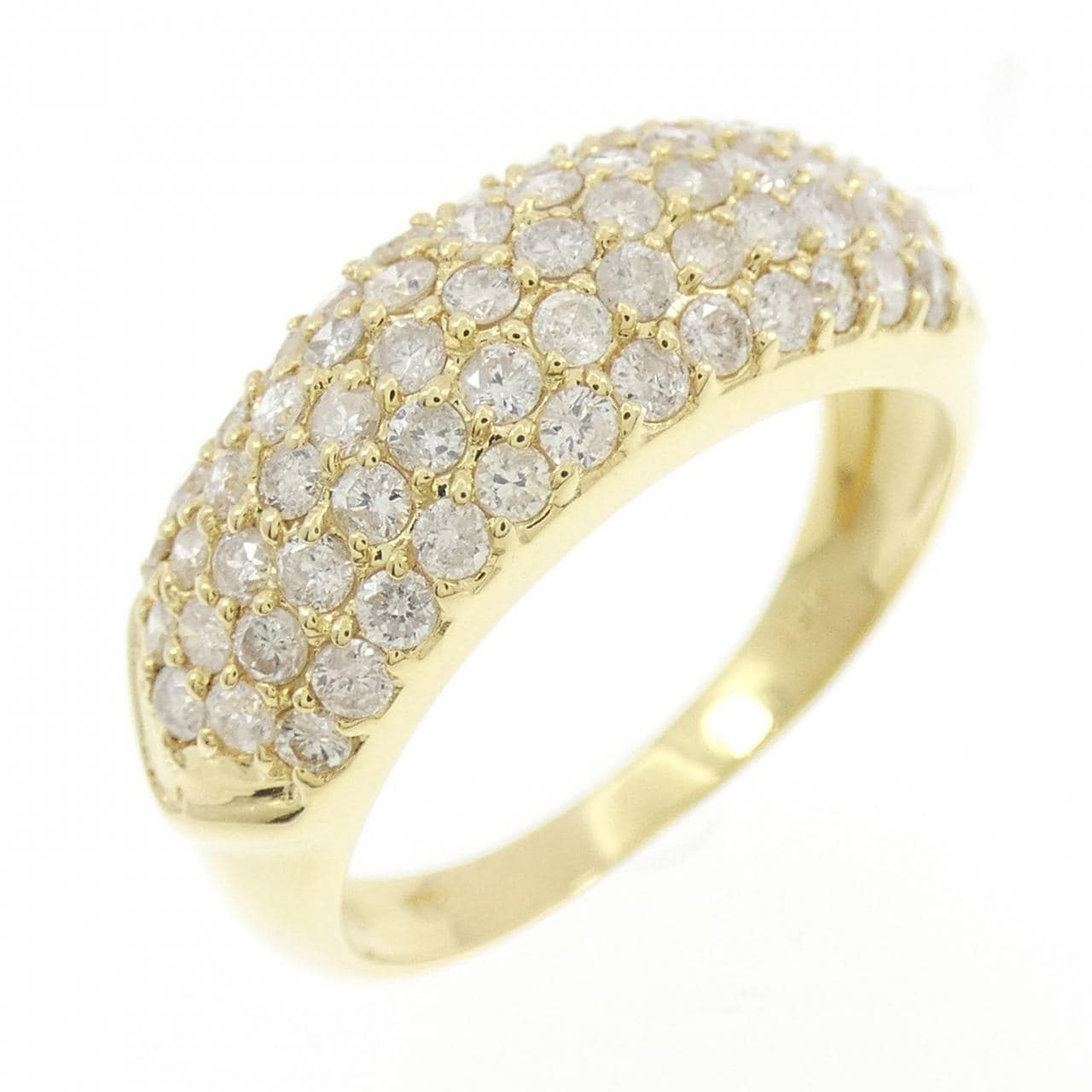 K18YG パヴェ ダイヤモンド リング 1.00CT