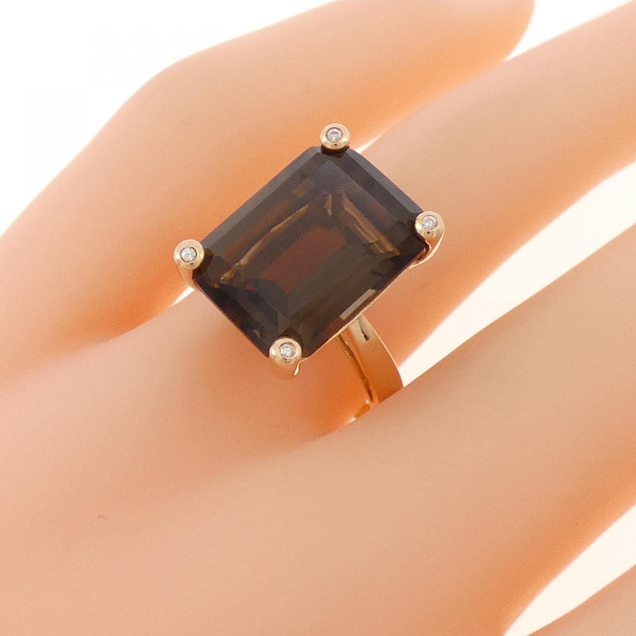 750PG スモーキークォーツ リング