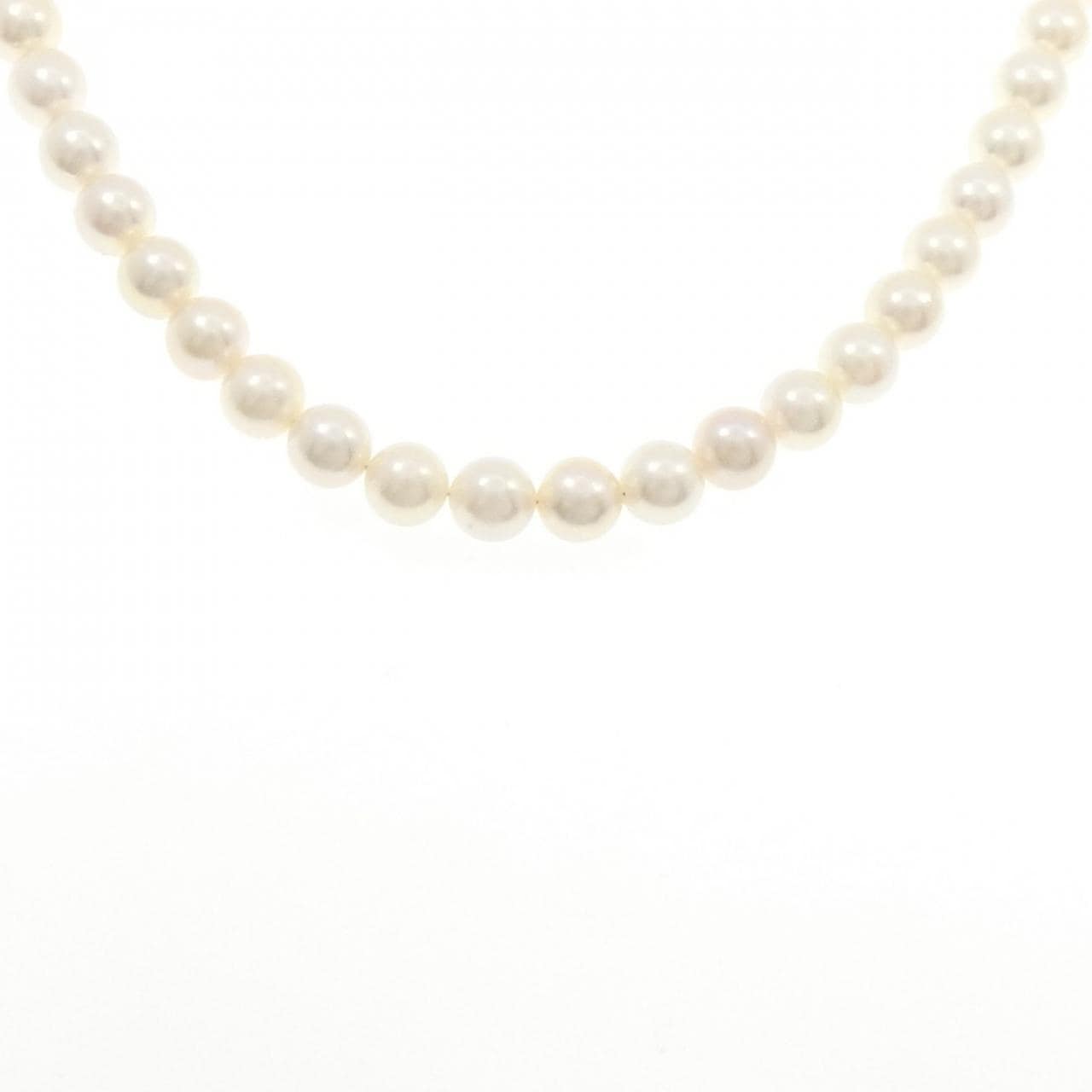シルバークラスプ アコヤパール ネックレス 7.5-8mm