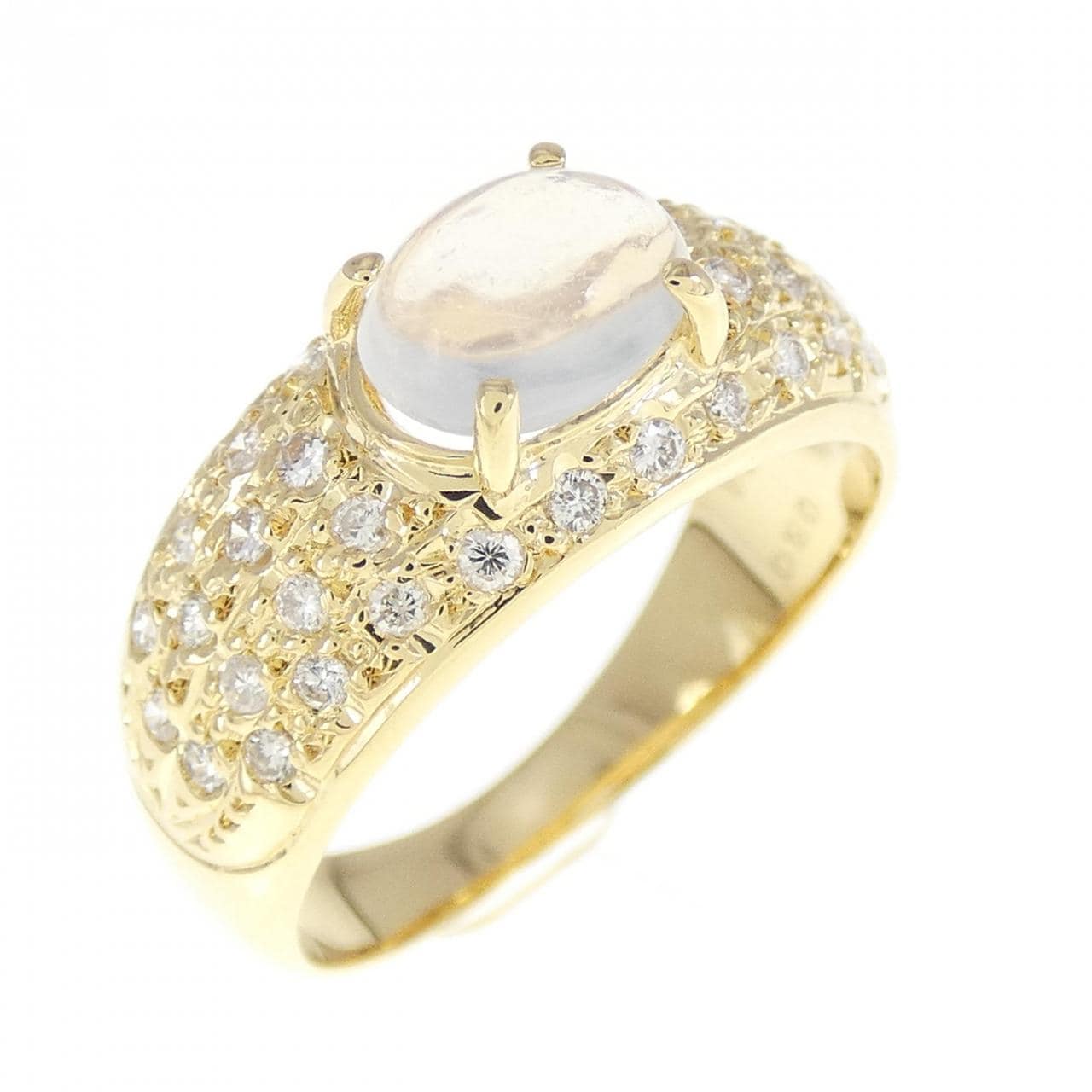 K18YG Moonstone Ring 0.80CT