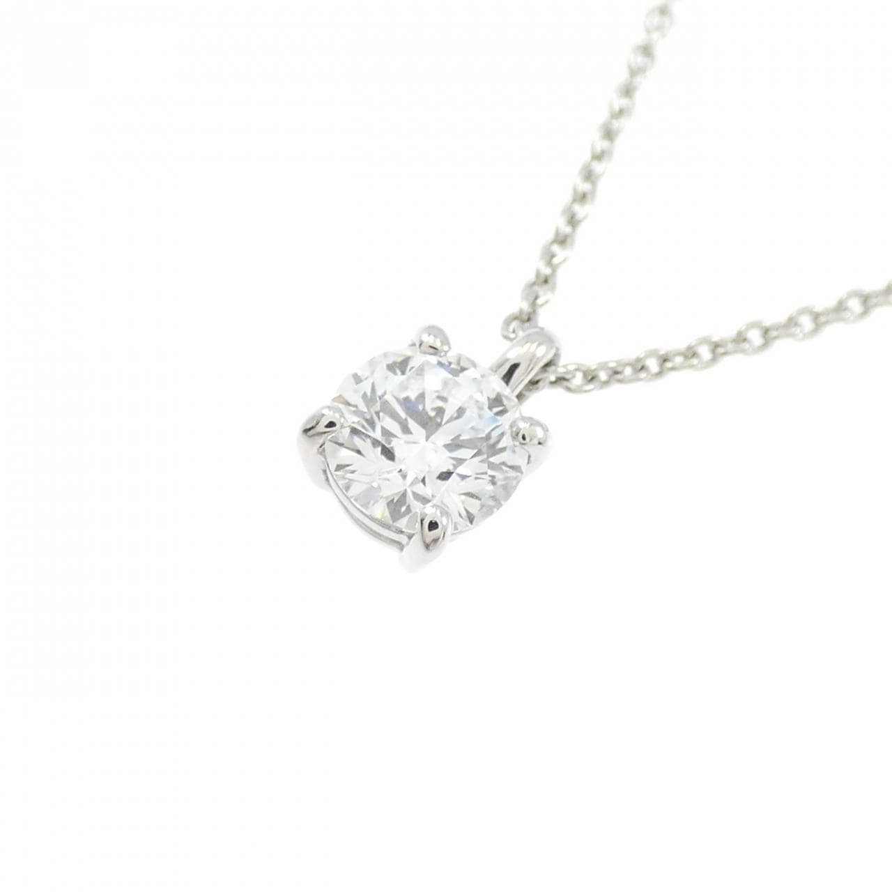 PT900/PT850 ダイヤモンド ネックレス 0.337CT E VS1 EXT H&C