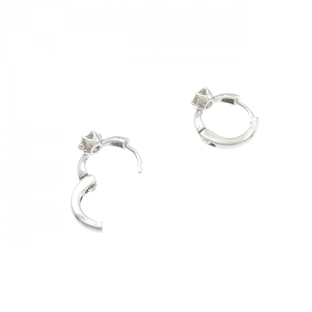 K18WG ダイヤモンド ピアス 0.50CT