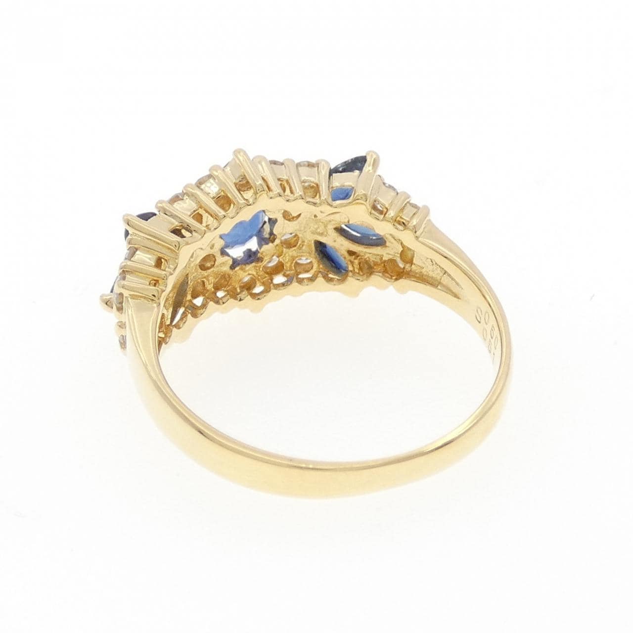 K18YG蓝宝石戒指1.01CT