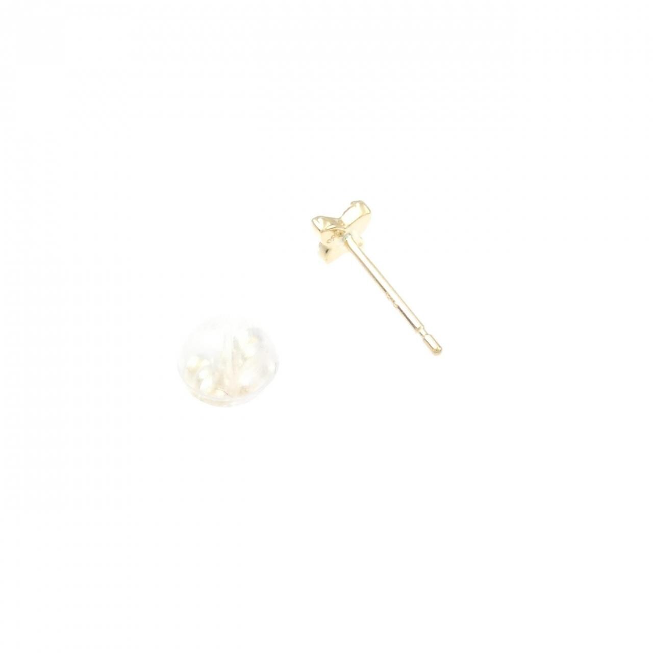 [BRAND NEW] K18YG butterfly Diamond earrings, one ear, 0.02CT