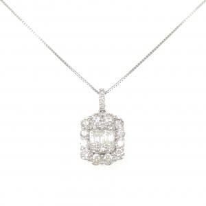 PT900/PT850 ダイヤモンド ネックレス 1.00CT