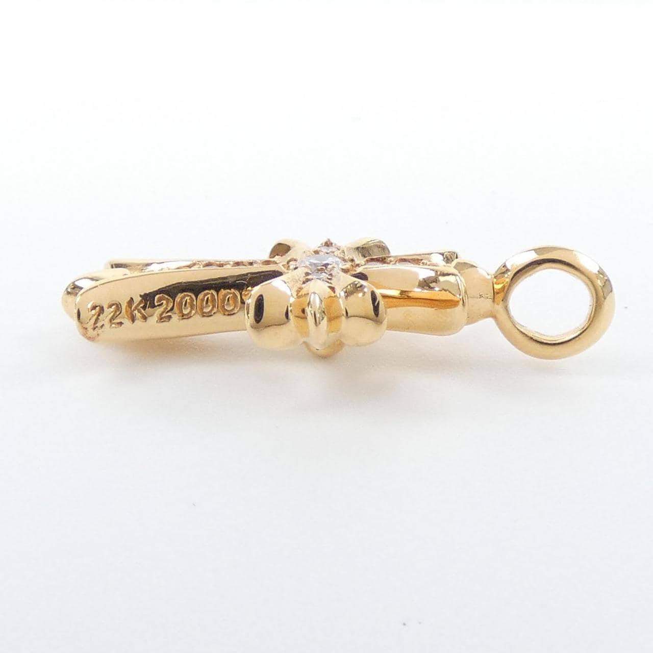 クロムハーツ CHROME HEARTS TINY CH CROSS F GLD PAVE DMND 202033746GLDXXX011 ペンダント