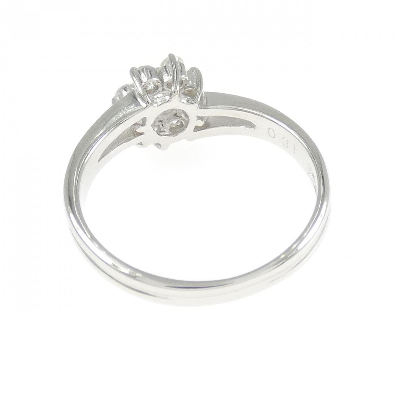 PT900 フラワー ダイヤモンド リング 0.31CT
