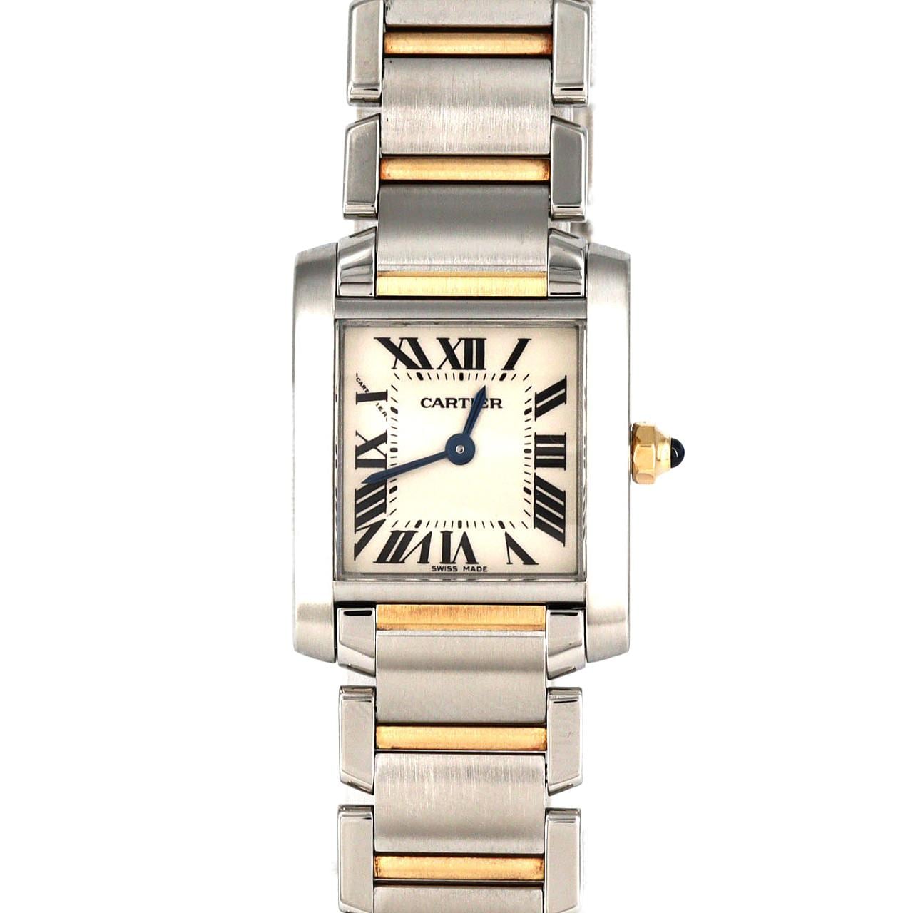 カルティエ タンクフランセーズSM コンビ W51007Q4 SSxYG クォーツ
