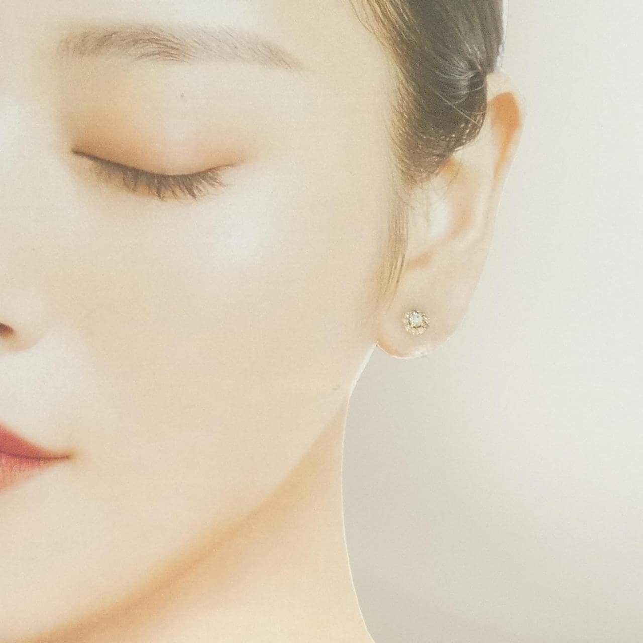 K18YG ダイヤモンド ピアス 0.44CT