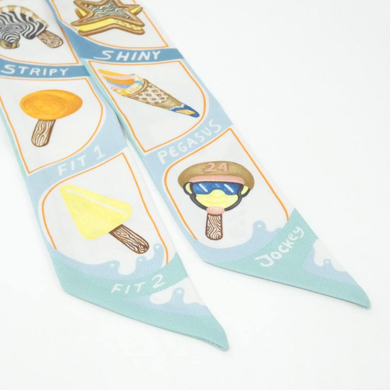 エルメス FUNNY ICE CREAM ツイリー 064109S スカーフ