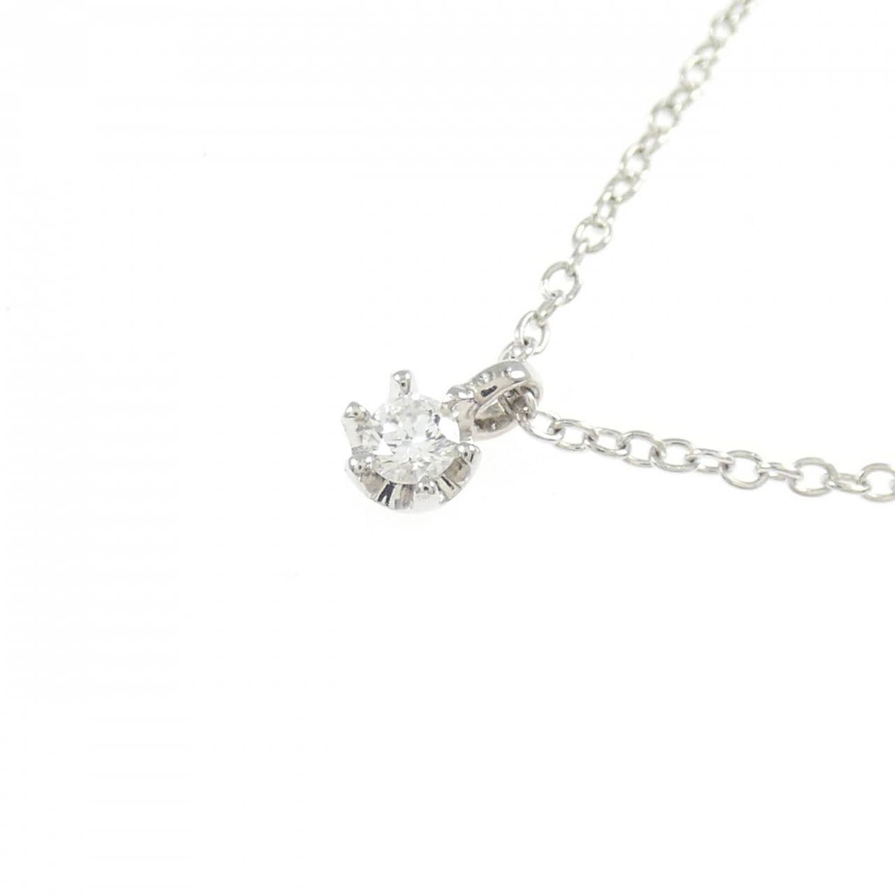 PT850 ソリティア ダイヤモンド ネックレス 0.05CT