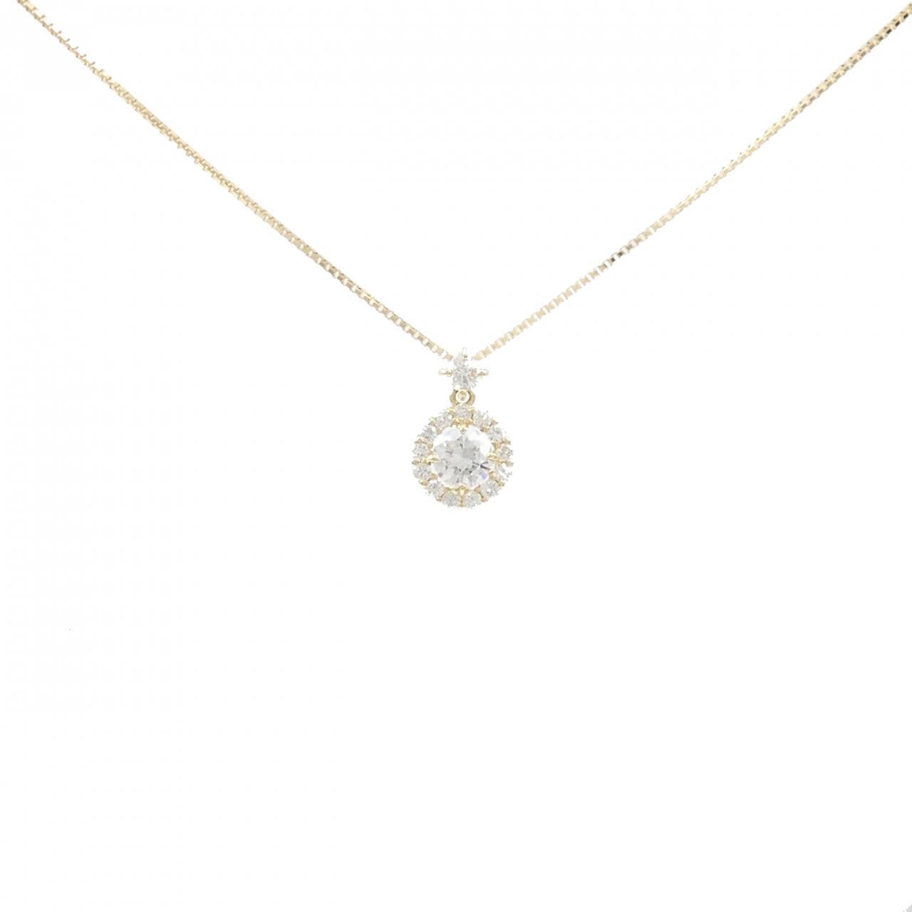 [BRAND NEW] K18YG Diamond Necklace 0.328CT G SI2 Good