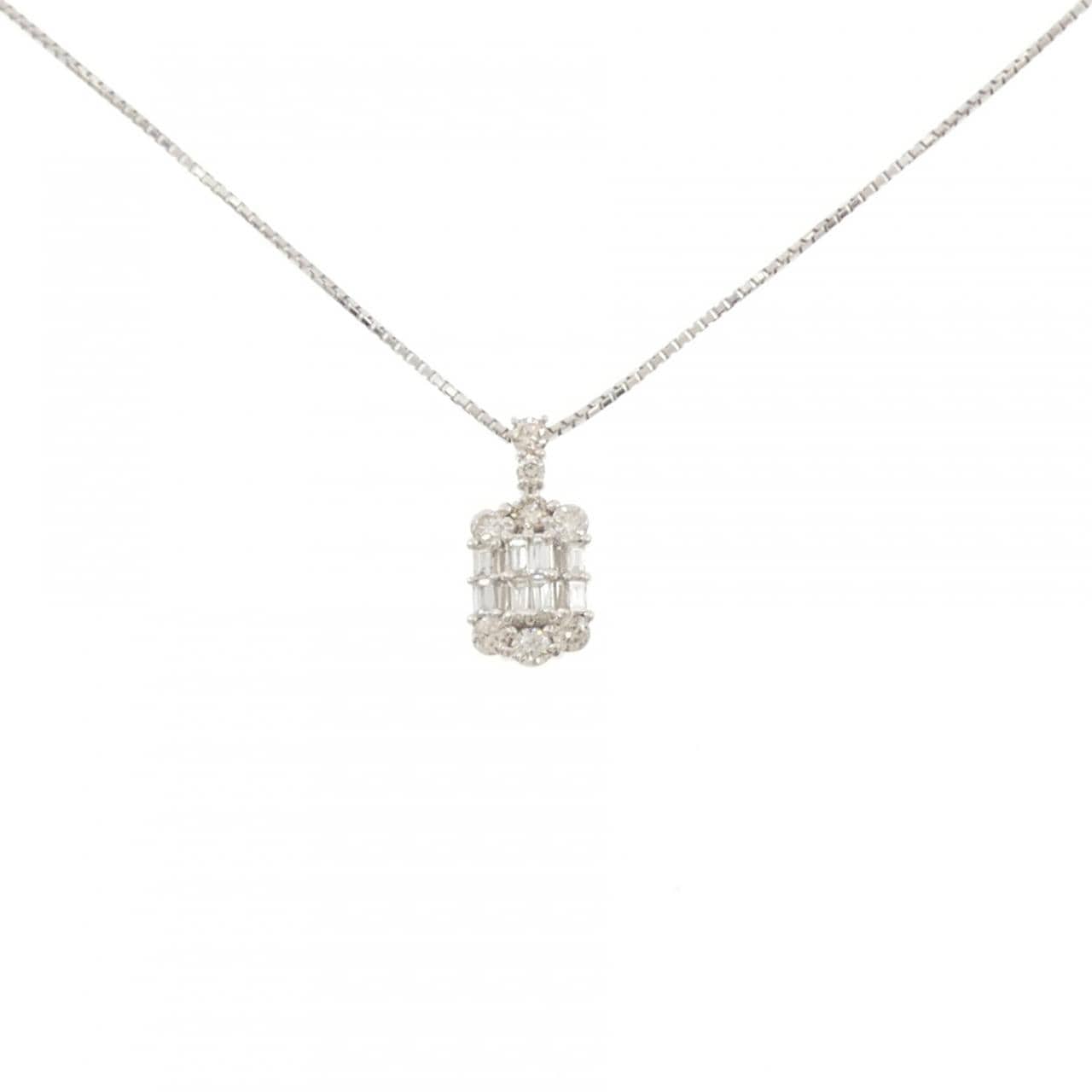 PT900/PT850 ダイヤモンド ネックレス 0.50CT