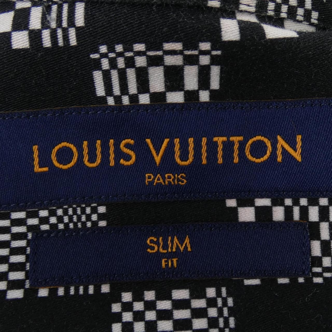 ルイヴィトン LOUIS VUITTON クラシックシャツディストーテッドダミエ HKS71WZYT シャツ