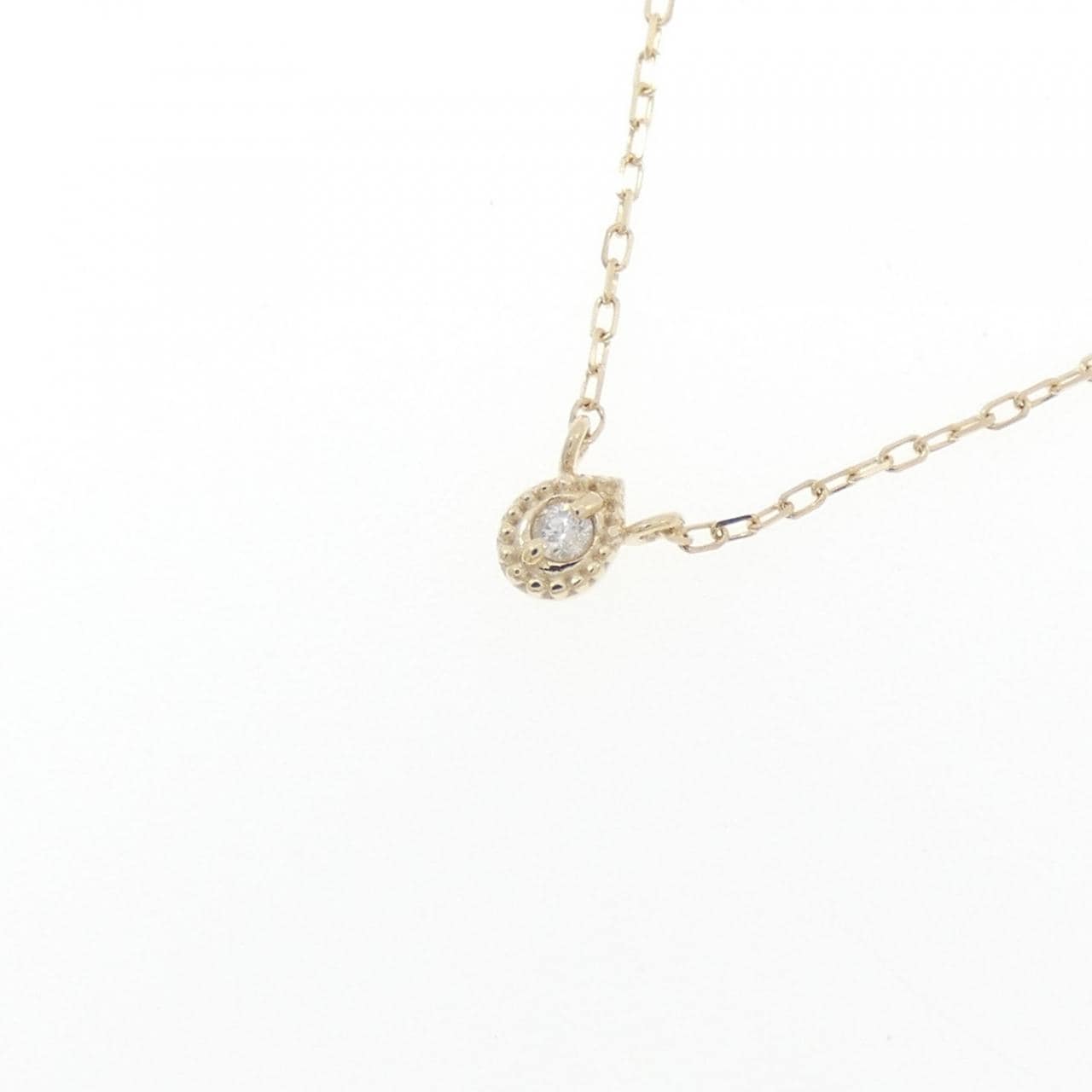 K10YG ダイヤモンド ネックレス 0.01CT