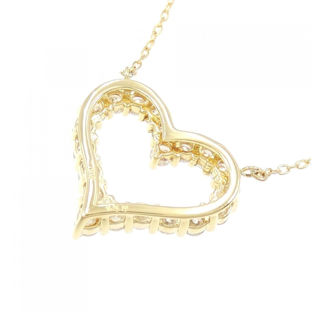 K18YG heart Diamond necklace 1.00CT