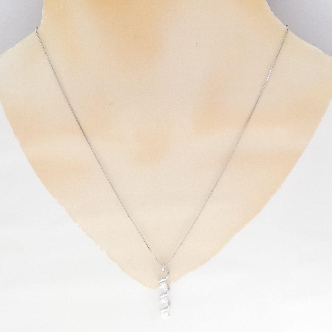 K18WG ダイヤモンド ネックレス 0.53CT