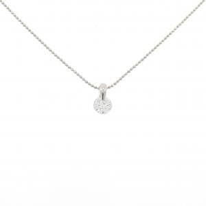 PT900/PT850 ソリティア ダイヤモンド ネックレス 0.377CT