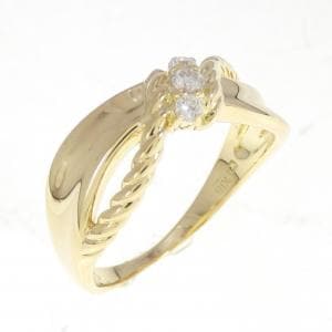 K18YG ダイヤモンド リング 0.12CT