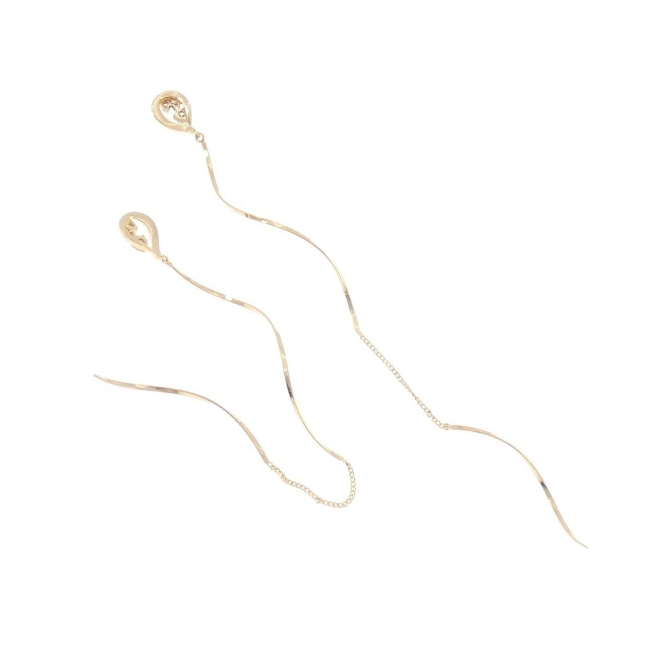 K18YG ダイヤモンド ピアス