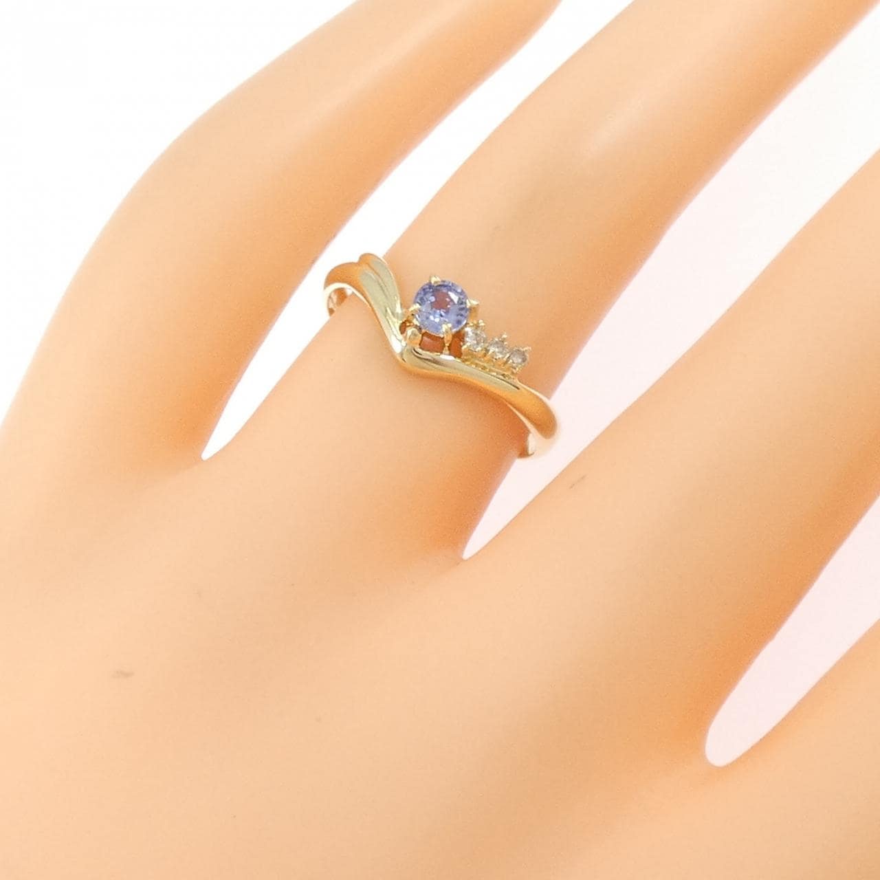 K18YG サファイヤ リング