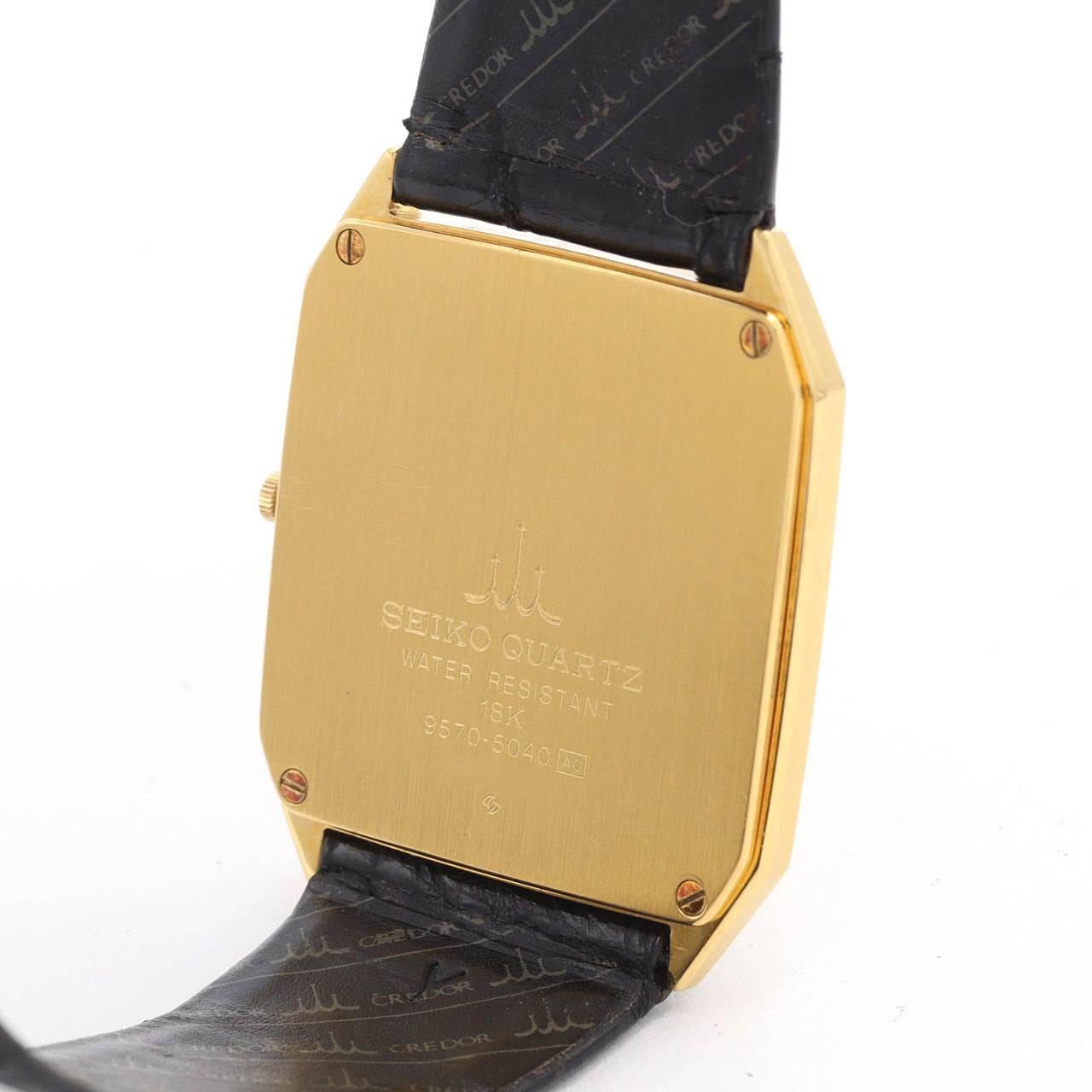 【ノーメンテナンス還元価格】セイコー クレドール YG 9570-5040 YG クォーツ