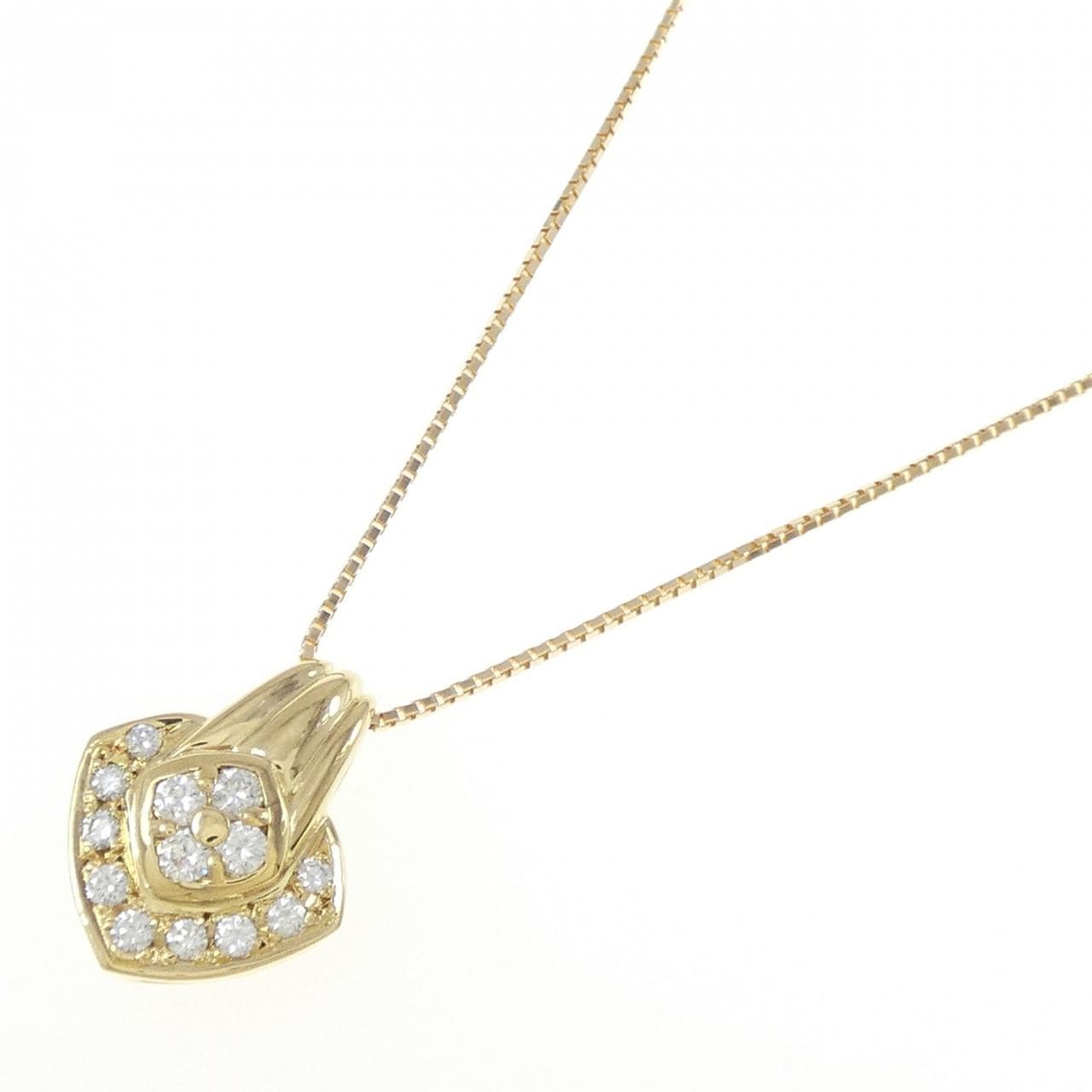 K18YG ダイヤモンド ネックレス 0.29CT