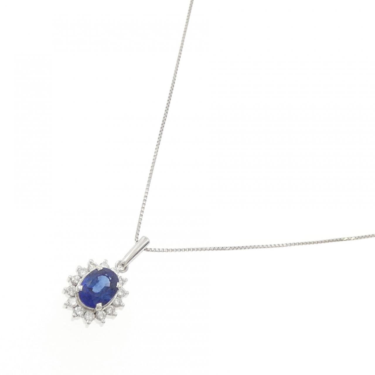 PT900/PT850 サファイヤ ネックレス 1.00CT