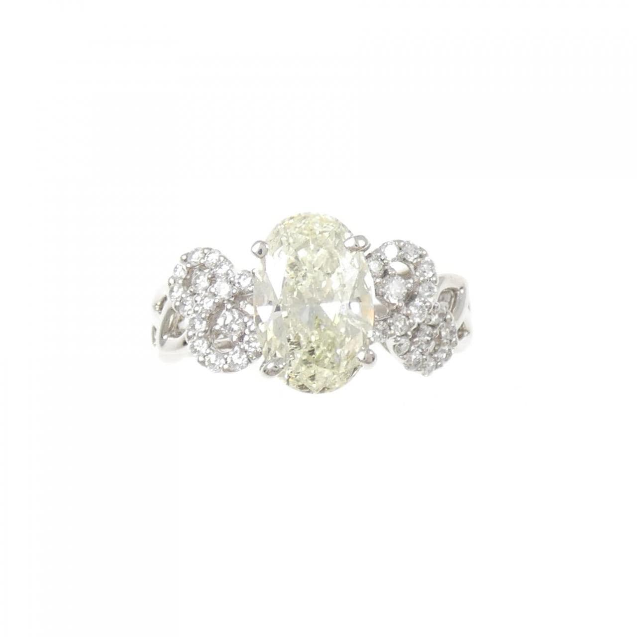PT900 ダイヤモンド リング 1.777CT M SI2 オーバルカット
