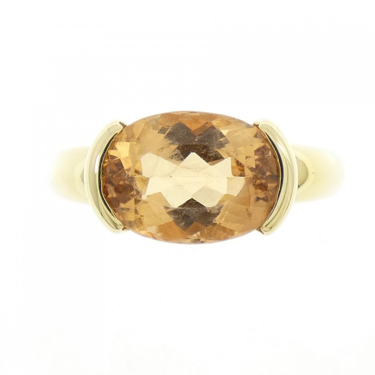 K18YG インペリアルトパーズ リング 3.17CT