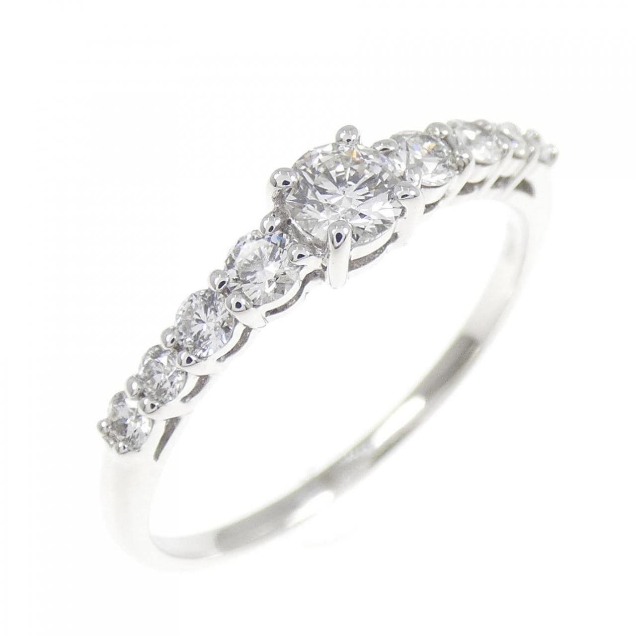 K18WG ダイヤモンド リング 0.173CT