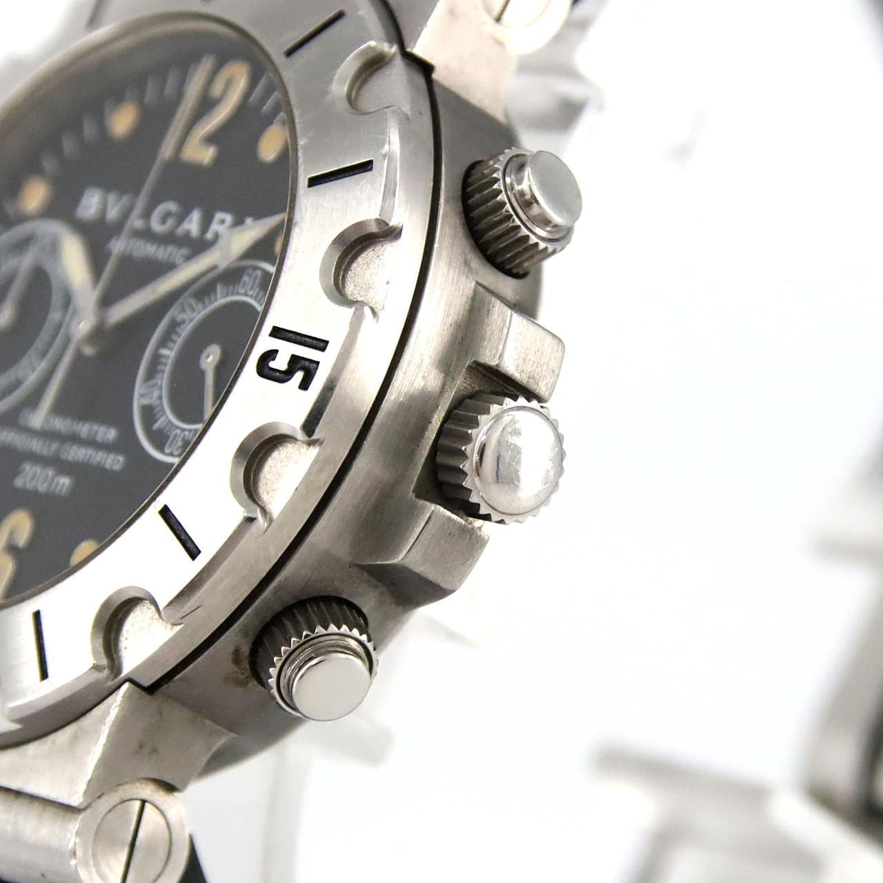【ノーメンテナンス還元価格】ブルガリ スクーバクロノ SCB38S/SCB38SV/AT SS 自動巻