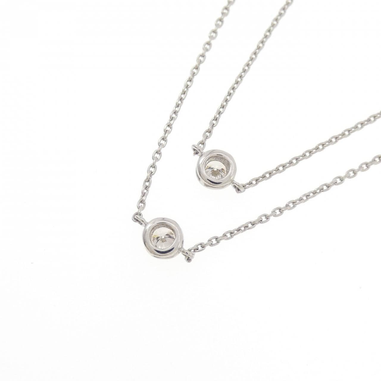 PT900/PT850 ダイヤモンド ネックレス 1.00CT