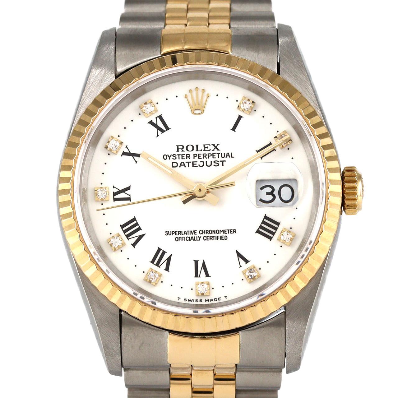 ロレックス デイトジャスト 16233G SSxYG 自動巻 S番