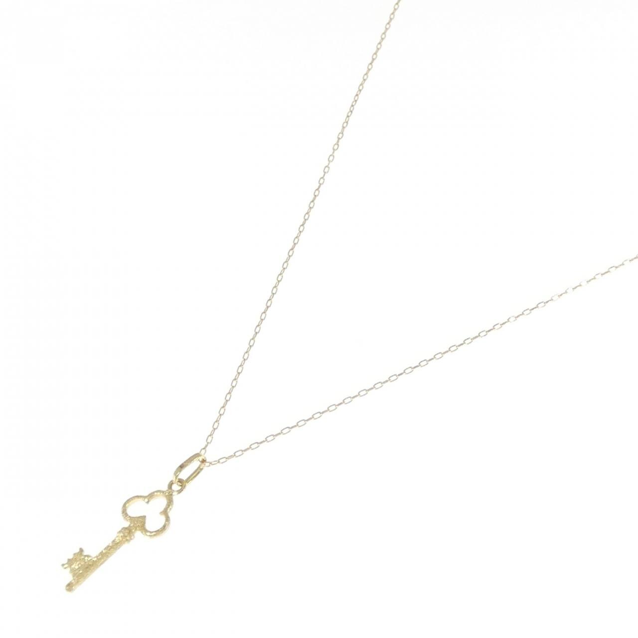 K18YG key necklace